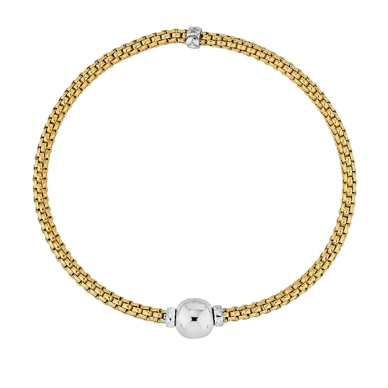 Limited - Edition Collections Now on Sale Engagement Ring 14K Two Tone Gold Italian Woven Stretch Bracelet Limited - Edition Collections Now on Sale Engagement Ring 14K Two Tone Gold Italian Woven Stretch Bracelet