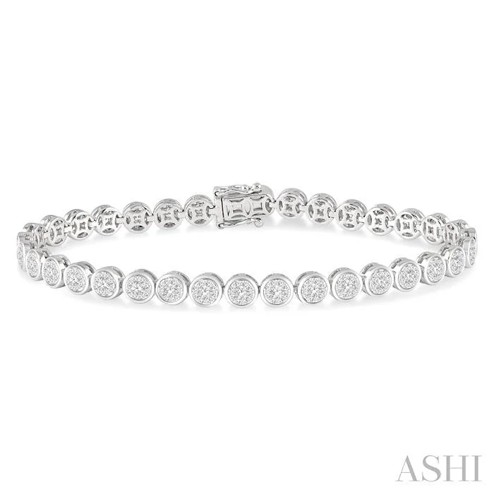 Huge Discounts, Unbeatable Offers Sterling Bracelet 14K White Gold 3.00ctw Round Diamond Tennis Bracelet Huge Discounts, Unbeatable Offers Sterling Bracelet 14K White Gold 3.00ctw Round Diamond Tennis Bracelet