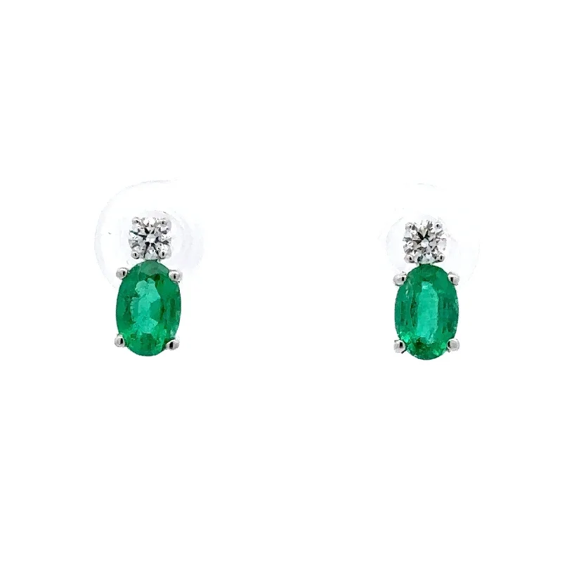 Exclusive Offers for Our Valued Customers Simple Pendant 14K White Gold Emerald & Diamond Earrings Exclusive Offers for Our Valued Customers Simple Pendant 14K White Gold Emerald & Diamond Earrings