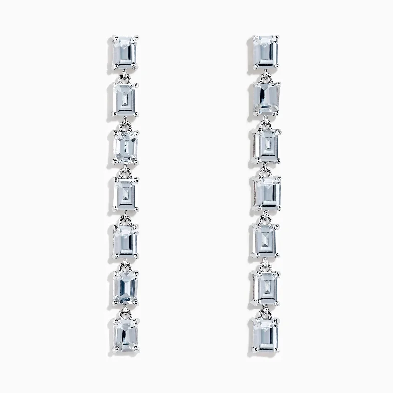 Exclusive Members - Only Sale Classic Gold Ring 14K White Gold White Sapphire Drop Earrings Exclusive Members - Only Sale Classic Gold Ring 14K White Gold White Sapphire Drop Earrings