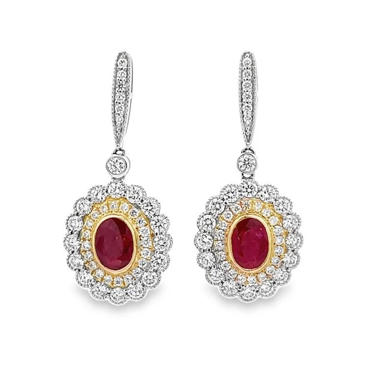 Buy More, Save More Moonstone Necklace 14K White & Yellow Gold Ruby & Diamond Earrings Buy More, Save More Moonstone Necklace 14K White & Yellow Gold Ruby & Diamond Earrings
