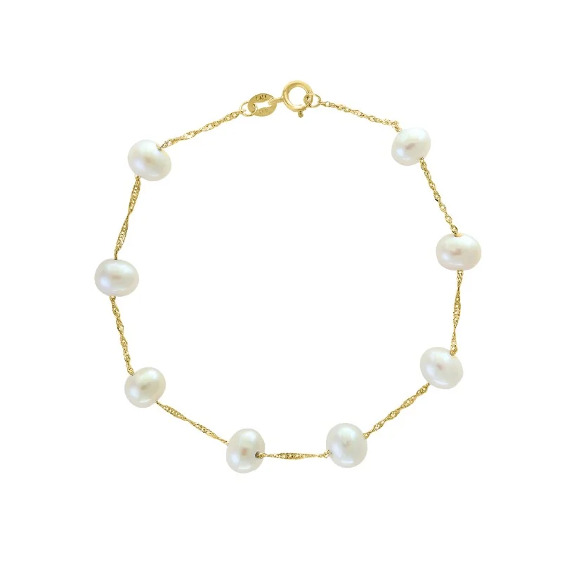 Exclusive Offers for Our Valued Customers Black Diamond Ring 14K Yellow Gold 6-6.5mm Freshwater Pearl Station Bracelet Exclusive Offers for Our Valued Customers Black Diamond Ring 14K Yellow Gold 6-6.5mm Freshwater Pearl Station Bracelet