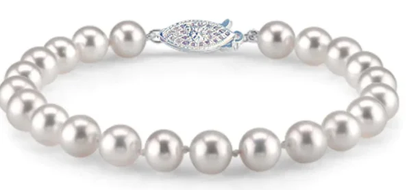Don't Miss Your Chance Platinum Necklace 14K Yellow Gold 7-7.5mm Freshwater Pearl Strand Bracelet Don't Miss Your Chance Platinum Necklace 14K Yellow Gold 7-7.5mm Freshwater Pearl Strand Bracelet