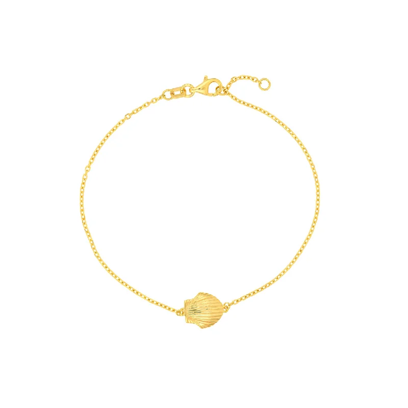 Black Friday - Style Deals All Week Long Moonstone Necklace 14K Yellow Gold Adjustable Seashell Bracelet by Midas Chain Black Friday - Style Deals All Week Long Moonstone Necklace 14K Yellow Gold Adjustable Seashell Bracelet by Midas Chain