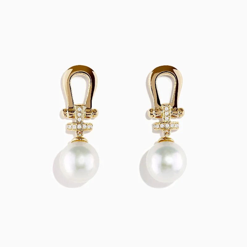 Huge Discounts, Unbeatable Offers Onyx Bracelet 14K Yellow Gold Fresh Water Pearl and Diamond Horseshoe Drop Earrings Huge Discounts, Unbeatable Offers Onyx Bracelet 14K Yellow Gold Fresh Water Pearl and Diamond Horseshoe Drop Earrings