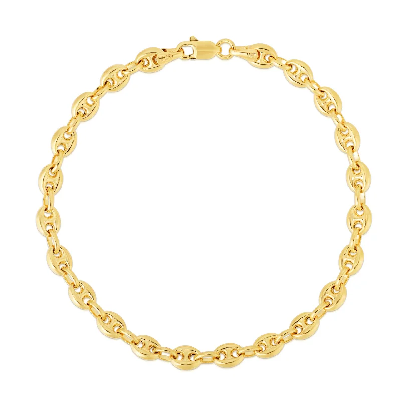 Don't Miss Your Chance White Gold Ring 14K Yellow Gold Puffed Mariner Chain Bracelet Don't Miss Your Chance White Gold Ring 14K Yellow Gold Puffed Mariner Chain Bracelet