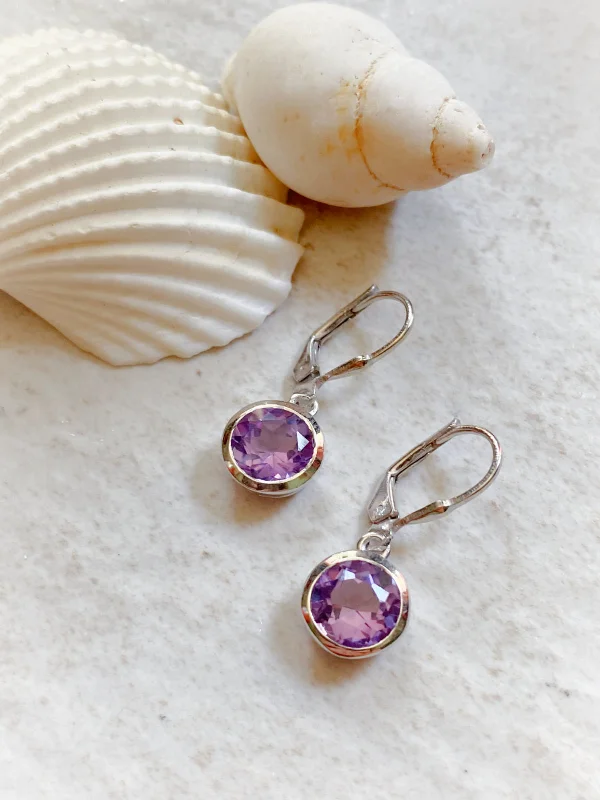Buy More, Save More Cross Pendant Faceted Amethyst Dangles