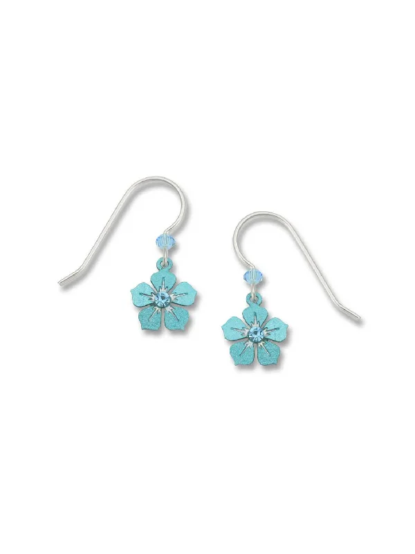 Season - End Clearance Custom Necklace Aqua Hibiscus Flower Dangle by Sienna Sky