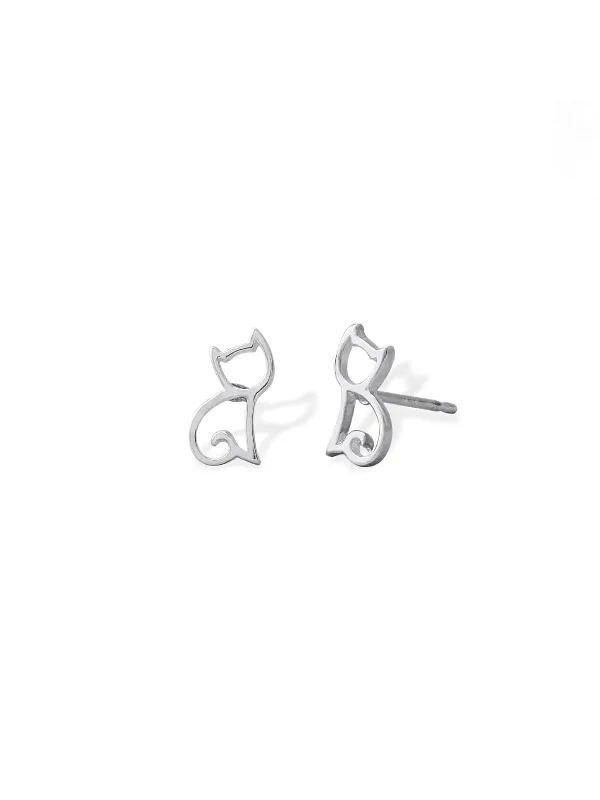 Big Savings, Big Smiles Black Onyx Ring Cat Outline Posts by boma