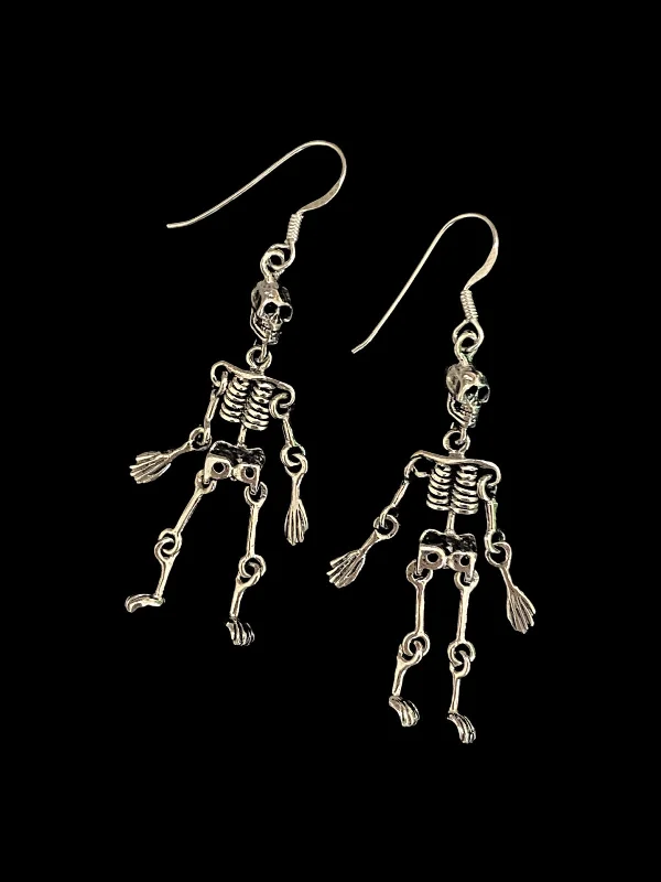 Shop Comfortably at Home Cocktail Ring Dancing Skeleton Dangles