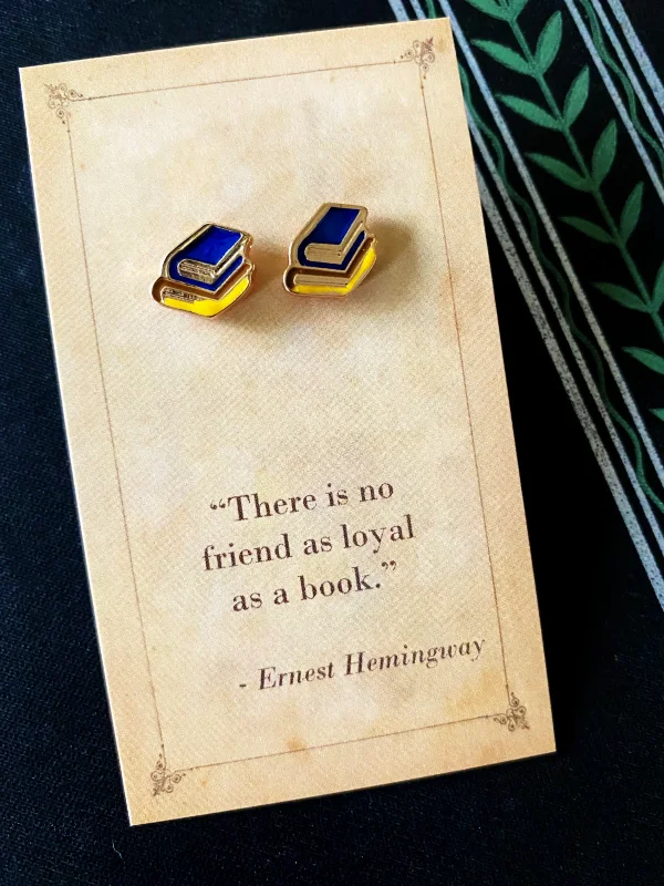 Flash Sale Silver Pendant Book Stack Posts