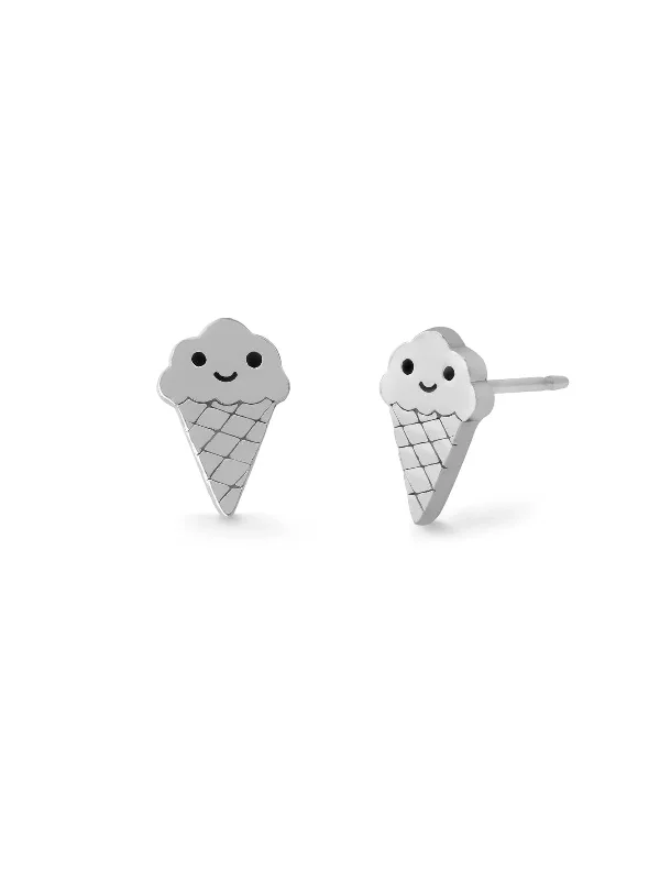 Buy More, Save More Vintage Earrings Ice Cream Cone Posts by boma