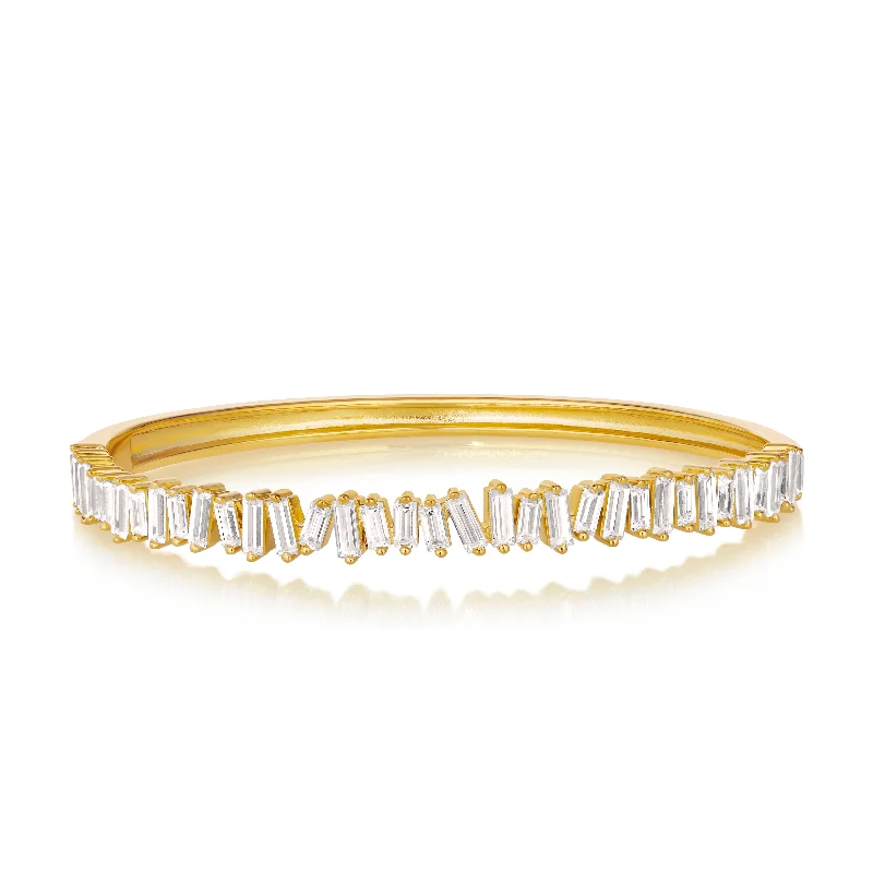 Exclusive Offers for Our Valued Customers Gemstone Jewelry 2 Carat Diamond Crystalline Baguette Bangle Exclusive Offers for Our Valued Customers Gemstone Jewelry 2 Carat Diamond Crystalline Baguette Bangle