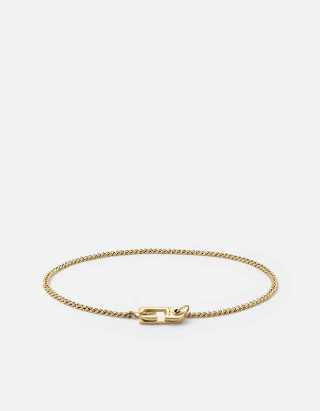 Flash Sale, Grab the Deals Fast Onyx Bracelet 2mm Mini Annex Bracelet, Gold Vermeil Flash Sale, Grab the Deals Fast Onyx Bracelet 2mm Mini Annex Bracelet, Gold Vermeil