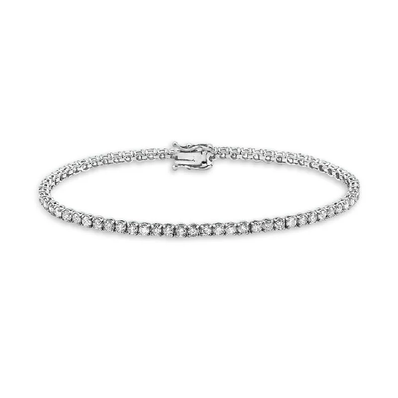 Huge Discounts, Unbeatable Offers Crystal Bracelet Diamond Tennis Bracelet (6.00 ct.) 3.2 mm 4-Prongs Setting in 14K Gold Huge Discounts, Unbeatable Offers Crystal Bracelet Diamond Tennis Bracelet (6.00 ct.) 3.2 mm 4-Prongs Setting in 14K Gold