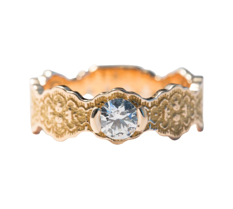 Exclusive Members - Only Sale Marquise Ring Devi Solitaire Diamond Lace Engagement Ring Exclusive Members - Only Sale Marquise Ring Devi Solitaire Diamond Lace Engagement Ring