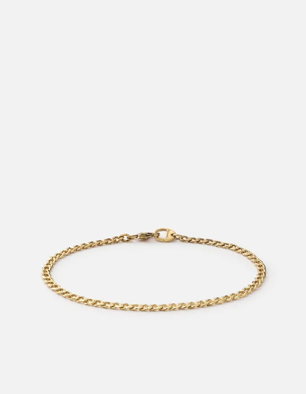 Massive Clearance Sale Marquise Ring Annex Cuban Chain Bracelet II, 14k Gold
