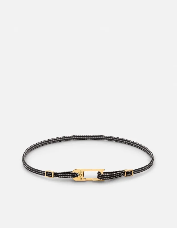 Buy More, Save More Cuff Bracelet Annex Pull Bracelet, Gold Vermeil/Black/Grey