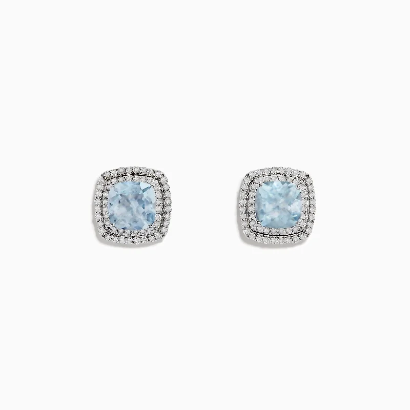 Black Friday - Style Deals All Week Long Simple Pendant Aquarius 14K White Gold Aquamarine and Diamond Earrings Black Friday - Style Deals All Week Long Simple Pendant Aquarius 14K White Gold Aquamarine and Diamond Earrings