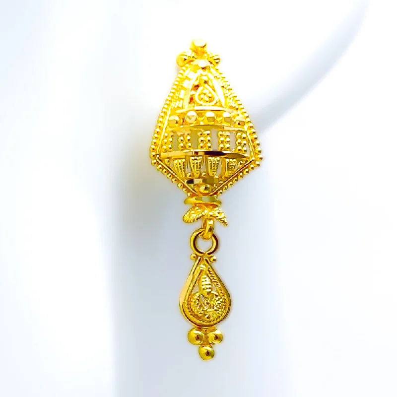 Big Savings, Big Smiles Handmade Jewelry Artistic Chic 22k Gold Earrings