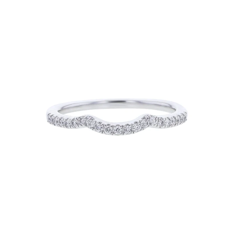 Limited - Time Offer Luxury Bracelet Aster Curved Diamond Wedding Ring