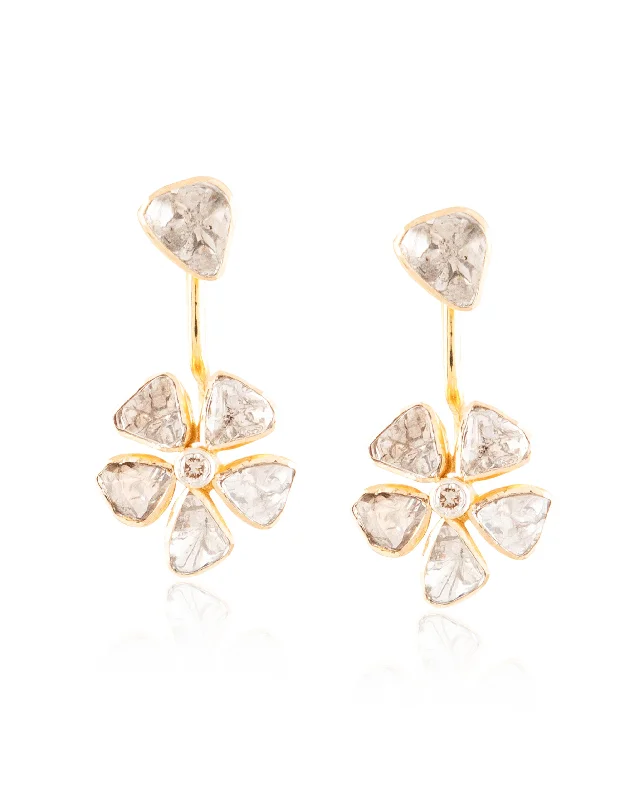 Black Friday - Style Deals All Week Long Adjustable Ring Avleen Polki And Diamond Long Earrings Black Friday - Style Deals All Week Long Adjustable Ring Avleen Polki And Diamond Long Earrings