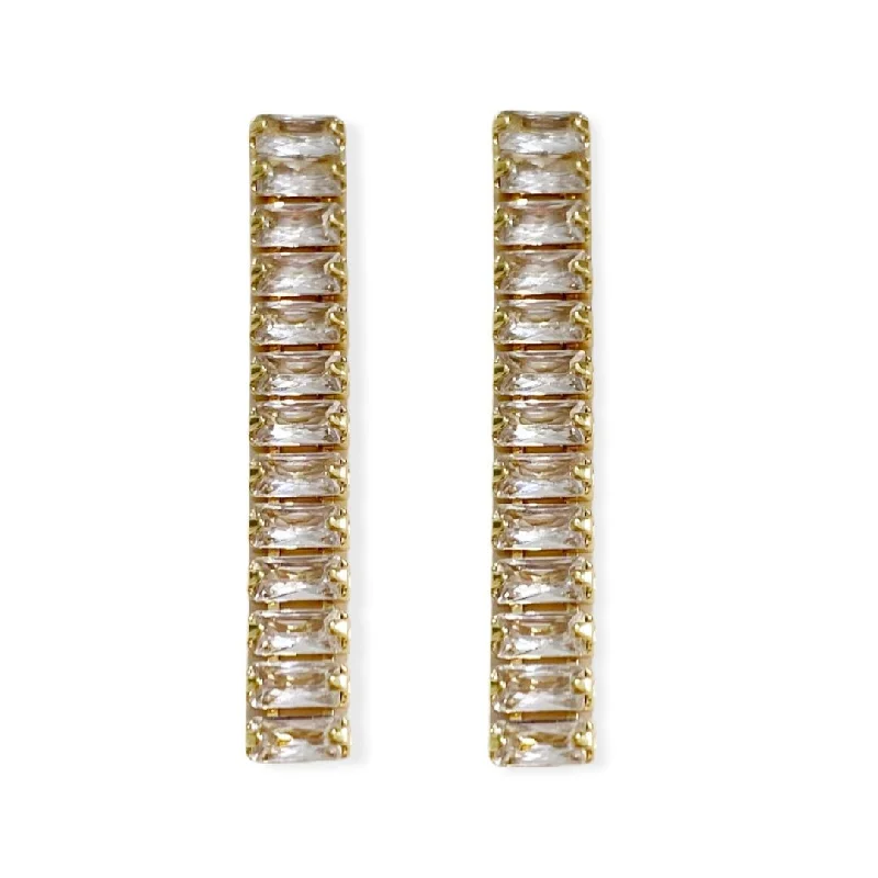 Don't Miss Your Chance Infinity Necklace Baguette Drops