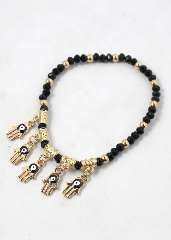 Flash Sale, Grab the Deals Fast Choker Necklace Beaded Hamsa Hand + Evil Eye Bracelet