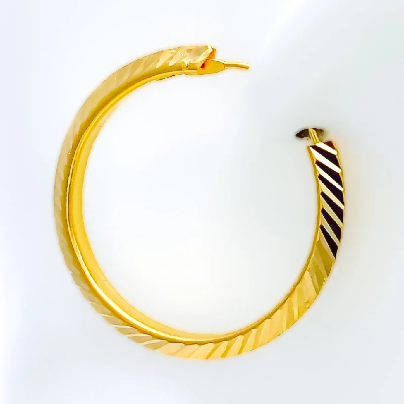 Limited - Edition Collections Now on Sale Beautiful Jewelry Bespoke Golden 22k Gold Hoop Earrings