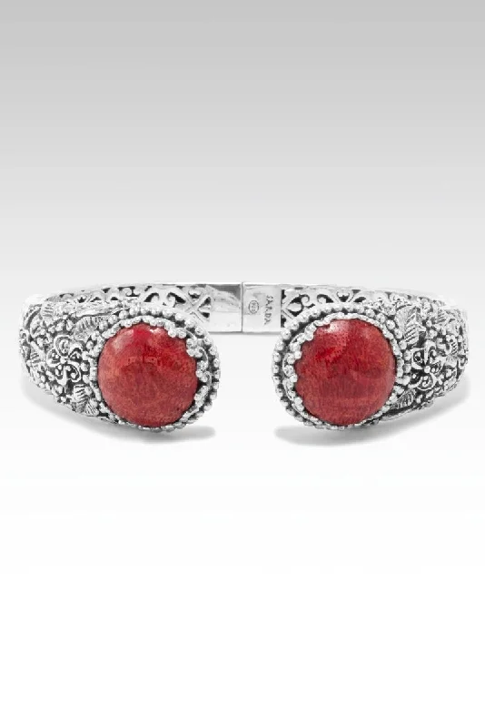 Flash Sale Birthstone Pendant Bloom Where You are Planted Tip-to-Tip Bracelet™ in Red Sponge Coral Flash Sale Birthstone Pendant Bloom Where You are Planted Tip-to-Tip Bracelet™ in Red Sponge Coral