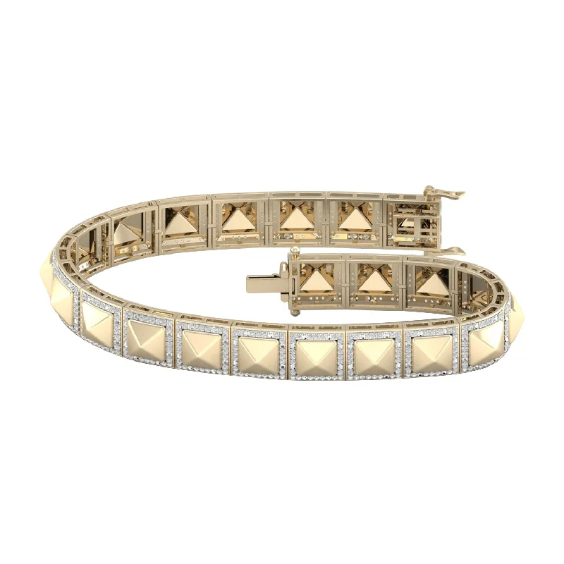 Huge Discounts, Unbeatable Offers Engagement Jewelry 10K YELLOW GOLD 1.50 CTW DIAMOND MEN'S BRACELET Huge Discounts, Unbeatable Offers Engagement Jewelry 10K YELLOW GOLD 1.50 CTW DIAMOND MEN'S BRACELET