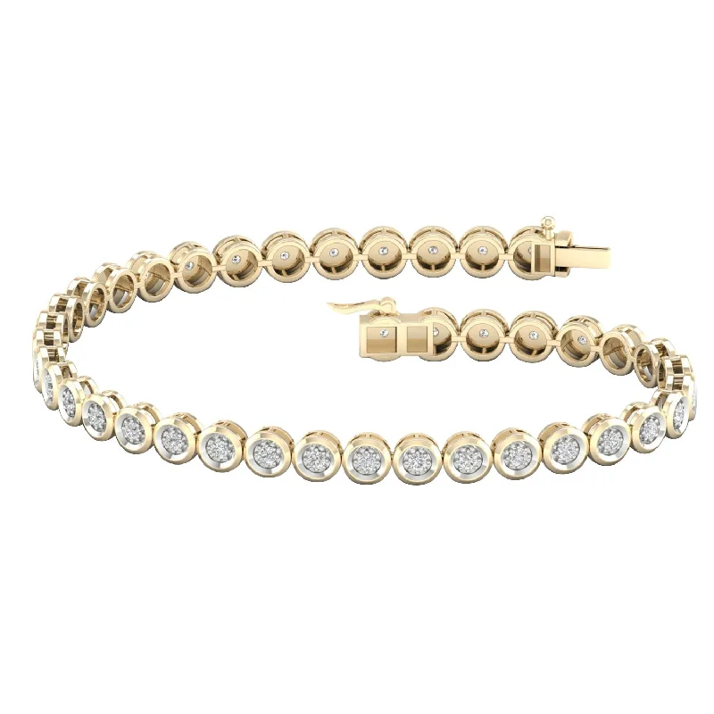 Don't Miss Your Chance Handmade Pendant 10K YELLOW GOLD 1.00 CTW DIAMOND MEN'S BRACELET Don't Miss Your Chance Handmade Pendant 10K YELLOW GOLD 1.00 CTW DIAMOND MEN'S BRACELET