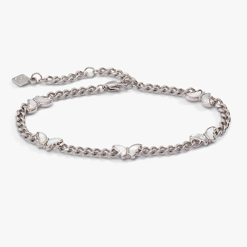 Flash Sale, Grab the Deals Fast Elegant Pendant Butterfly Curb Chain Bracelet