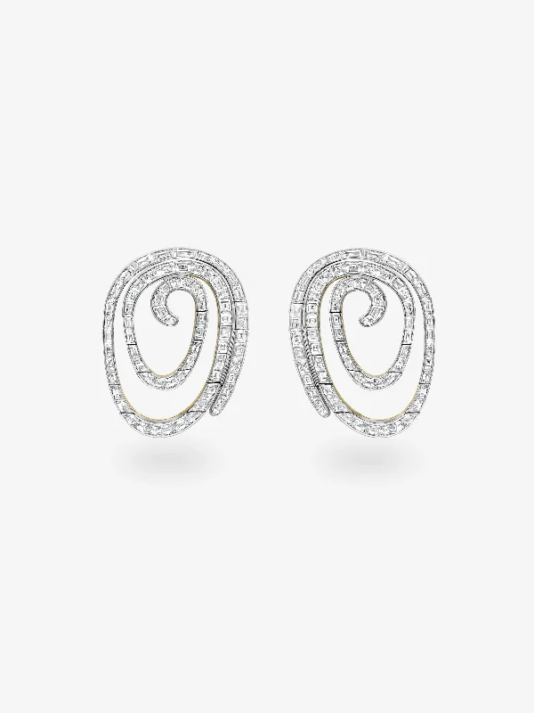 Flash Sale Bold Earrings Carmela Diamond Spiral Earrings