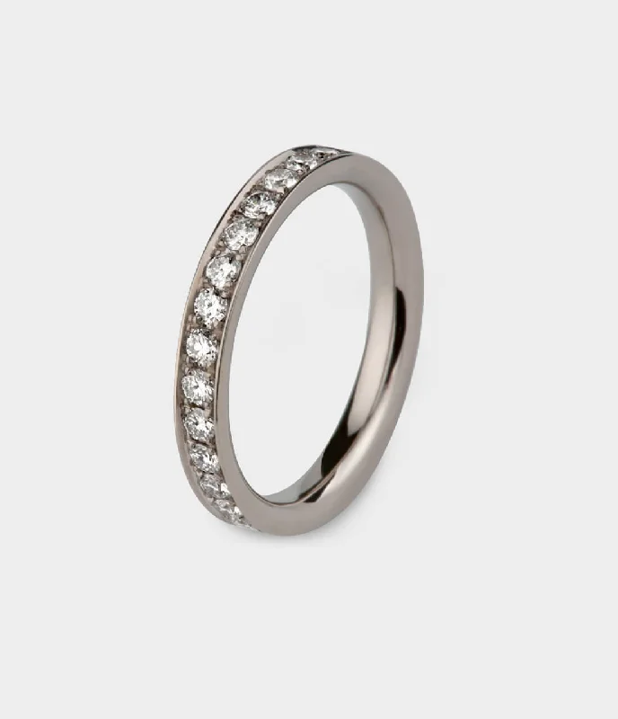 Flash Sale Silver Chain Circle of Light 1 Carat Full Eternity Ring