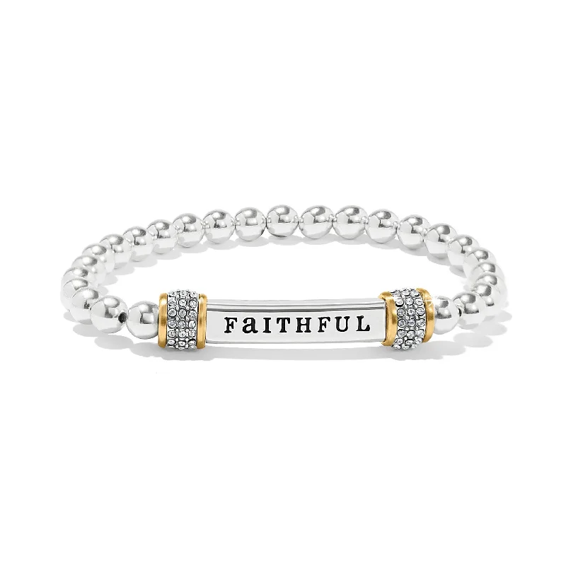 Limited - Edition Collections Now on Sale Gold Chain Brighton Meridian Faithful Two Tone Stretch Bracelet Limited - Edition Collections Now on Sale Gold Chain Brighton Meridian Faithful Two Tone Stretch Bracelet