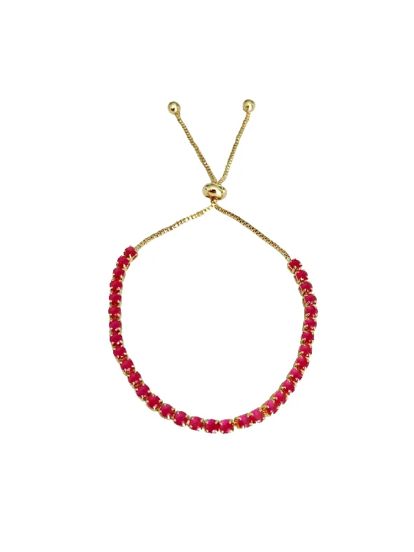 Season - End Clearance Cluster Earrings Pink Tennis