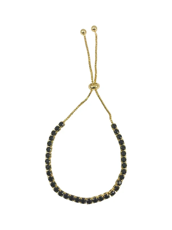 Be the First to Rock the Latest Trends Yellow Gold Ring Gold and Black Diamond Tennis