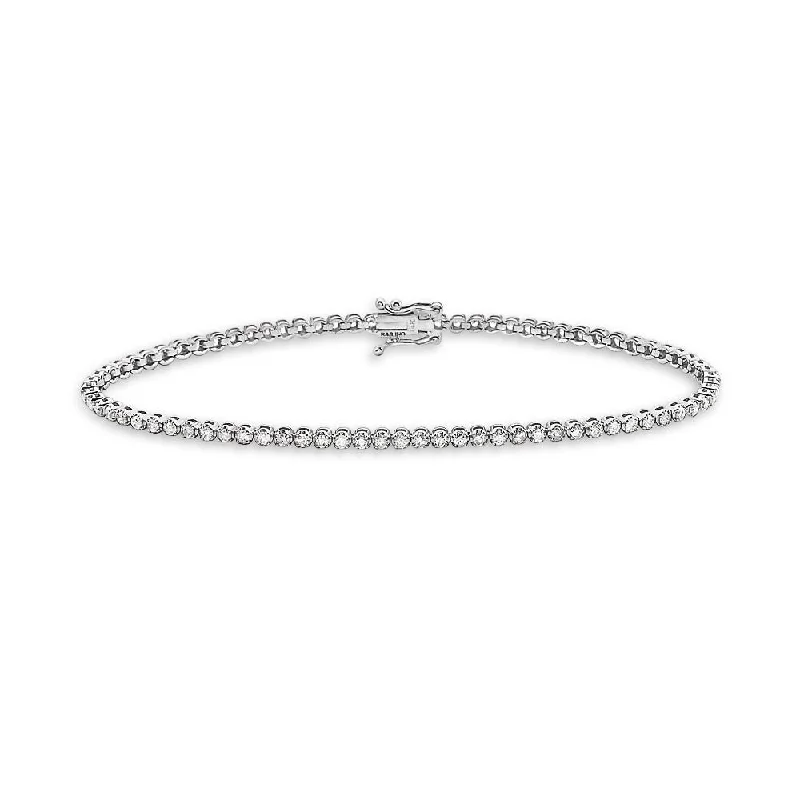 Exclusive Members - Only Sale Twisted Band Ring Diamond Tennis Bracelet (2.00 ct.) 1.8 mm Buttercup Setting in 14K Gold Exclusive Members - Only Sale Twisted Band Ring Diamond Tennis Bracelet (2.00 ct.) 1.8 mm Buttercup Setting in 14K Gold