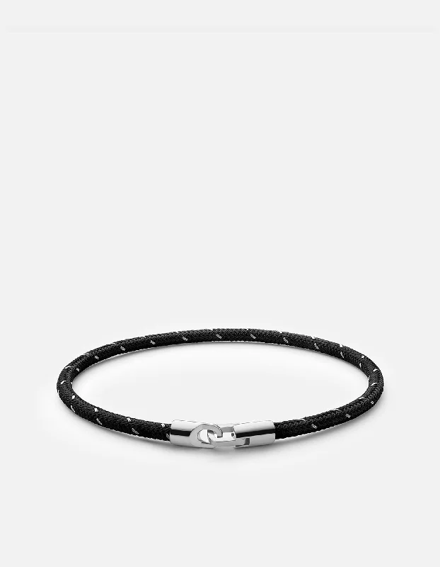 Big Savings, Big Smiles Birthstone Jewelry Cruz Rope Bracelet, Sterling Silver