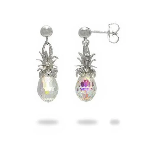 Black Friday - Style Deals All Week Long Gold Hoop Earrings Crystal Pineapple Dangle Earrings in Sterling Silver Black Friday - Style Deals All Week Long Gold Hoop Earrings Crystal Pineapple Dangle Earrings in Sterling Silver