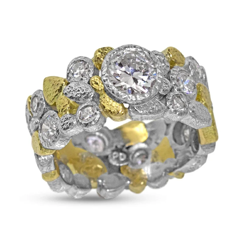 Buy More, Save More Twisted Band Ring Custom Dancing Diamonds Band
