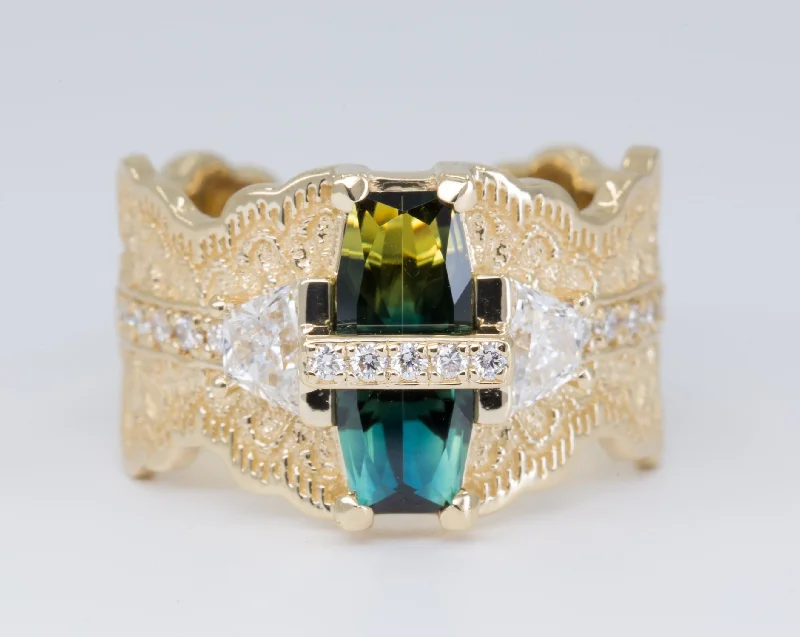 Limited Time, Unlimited Deals Stackable Jewelry Custom One-of-a-Kind Parti Sapphire and Diamond Engagement Ring - DEPOSIT Limited Time, Unlimited Deals Stackable Jewelry Custom One-of-a-Kind Parti Sapphire and Diamond Engagement Ring - DEPOSIT