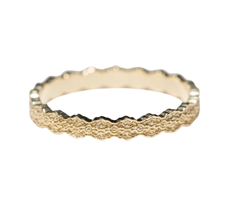 Huge Discounts, Unbeatable Offers Large Hoop Earrings Isla Lace Wedding Ring in 14k Yellow Gold - Size 7 Huge Discounts, Unbeatable Offers Large Hoop Earrings Isla Lace Wedding Ring in 14k Yellow Gold - Size 7