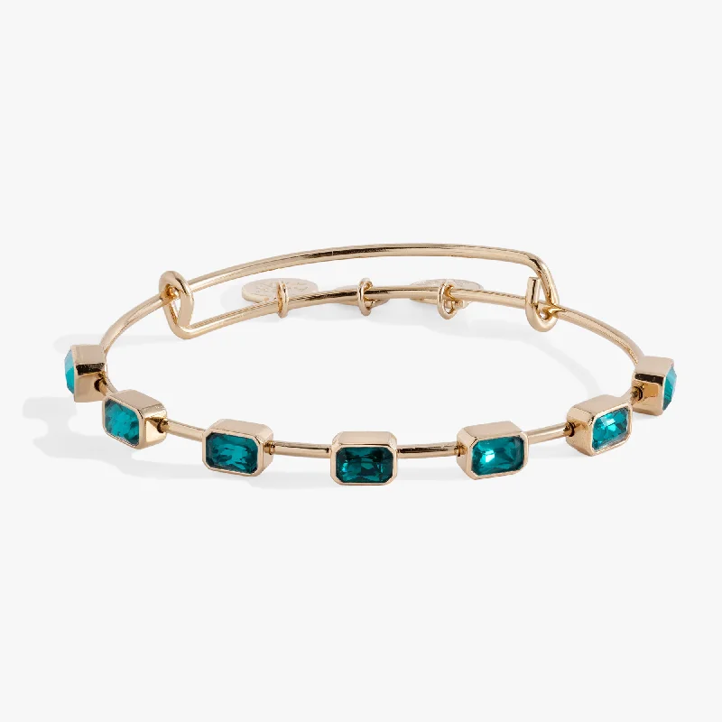 Flash Sale, Grab the Deals Fast Vintage Jewelry December Birthstone Emerald Cut Bangle