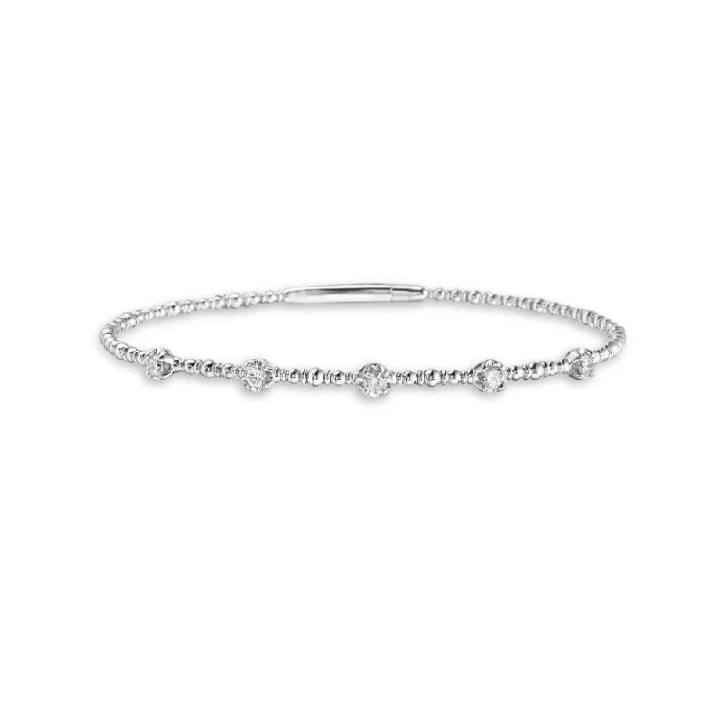 Huge Discounts, Unbeatable Offers Simple Earrings Diamond Flexible Bangle Bracelet (0.35 ct.) in 14K Gold Huge Discounts, Unbeatable Offers Simple Earrings Diamond Flexible Bangle Bracelet (0.35 ct.) in 14K Gold