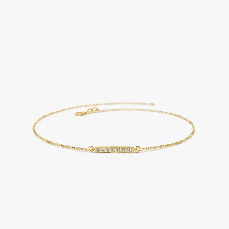 New Arrivals Tennis Bracelet 14k Diamond Bar Bracelet