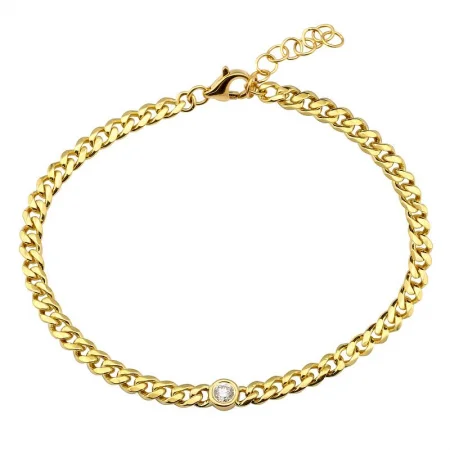 New Arrivals Chic Necklace Diamond Bezel Chain Bracelet