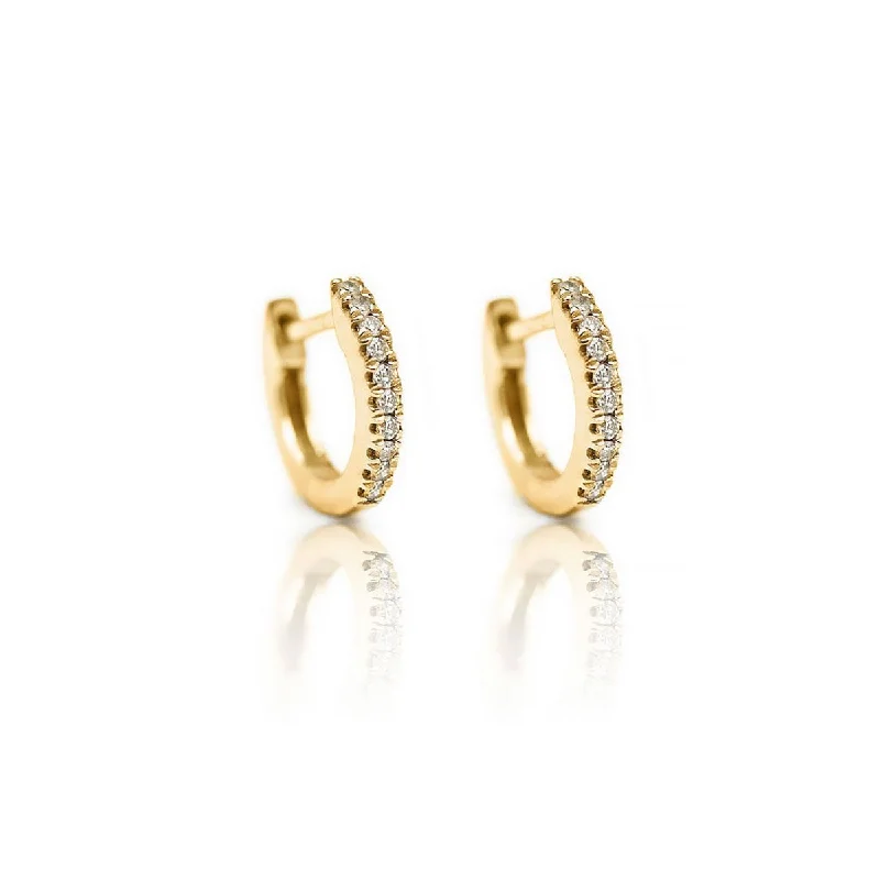 Exclusive Members - Only Sale Birthstone Pendant Diamond Huggie Earrings