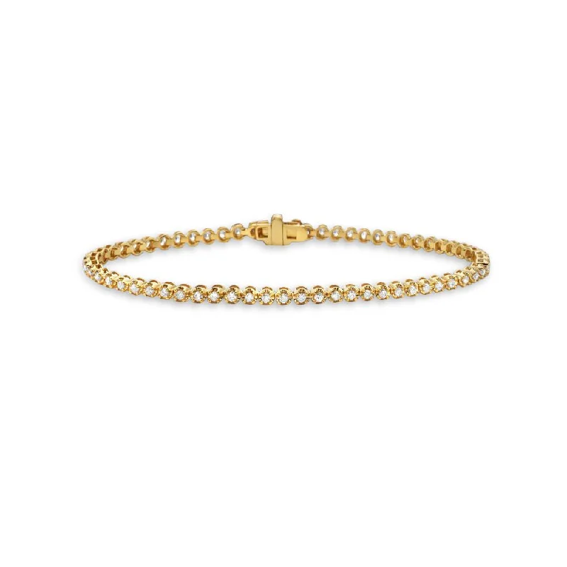 Exclusive Members - Only Sale Gothic Necklace Diamond Tennis Bracelet (1.25 ct.) Buttercup Setting in 14K Gold Exclusive Members - Only Sale Gothic Necklace Diamond Tennis Bracelet (1.25 ct.) Buttercup Setting in 14K Gold